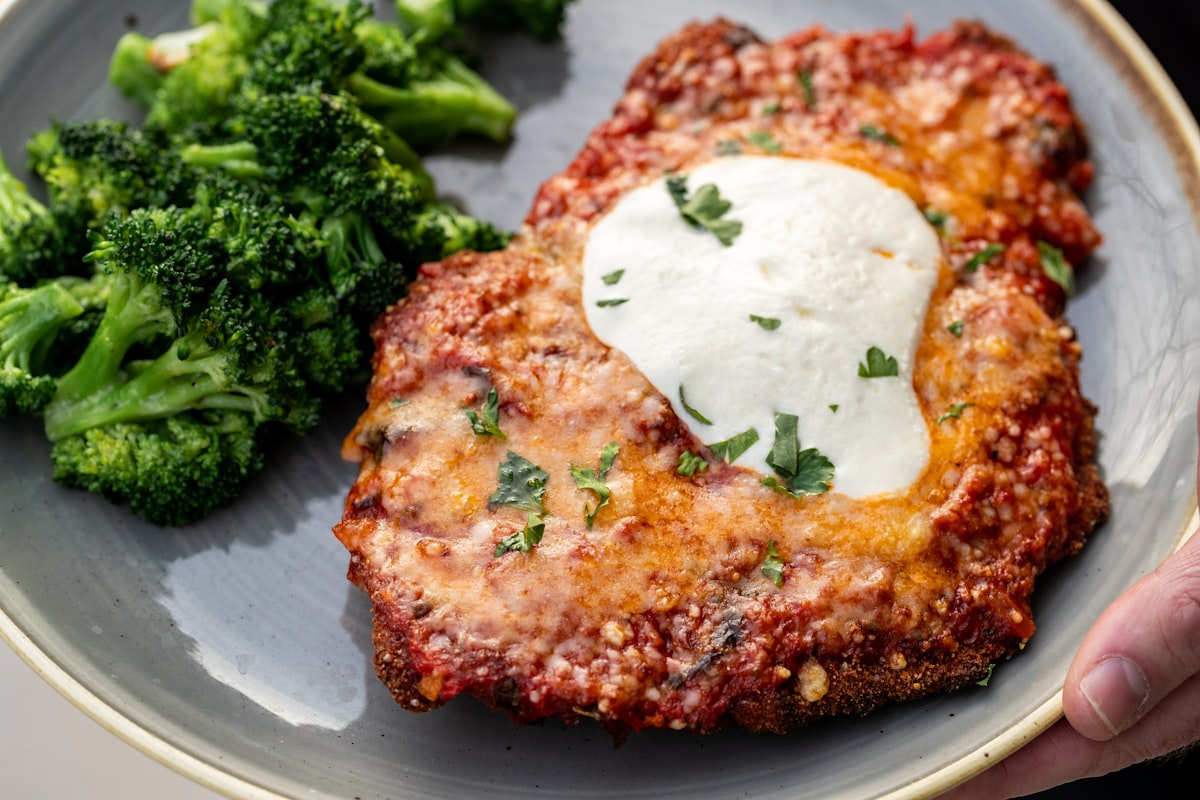 Crispy chicken schnitzel at Schnitty Bar