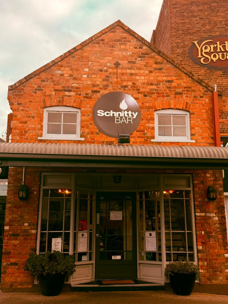 Schnitty Bar storefront at Yorktown Square, Launceston